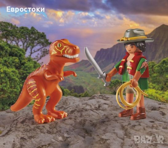 Playmobil Динос - Злодей с T-Rex 71206, снимка 1 - Фигурки - 45650168