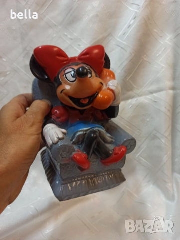 Оригинална касичка на Уолт  Дисни -Мини Маус  говореща по телефона., снимка 6 - Антикварни и старинни предмети - 51554029