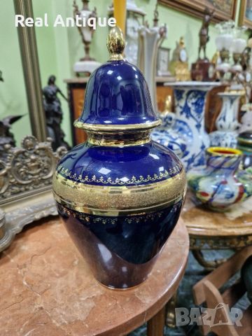 Уникална изключително красива антикварна колекционерска порцеланова ваза Royal KPM , снимка 3 - Вази - 45337502