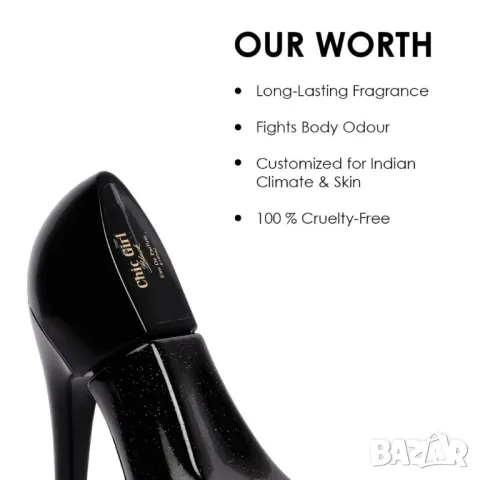 Дамски парфюм Chic Girl Black BN Parfums, 100мл, снимка 4 - Дамски парфюми - 49654568