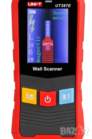 Скенер за стена Тестер Детектор на напррежение, метал, дърво UNI-T UT387E