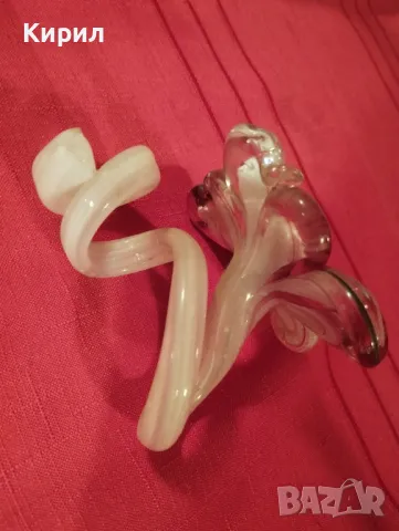 стъклено цвете Мурано / Murano, снимка 2 - Декорация за дома - 49820103