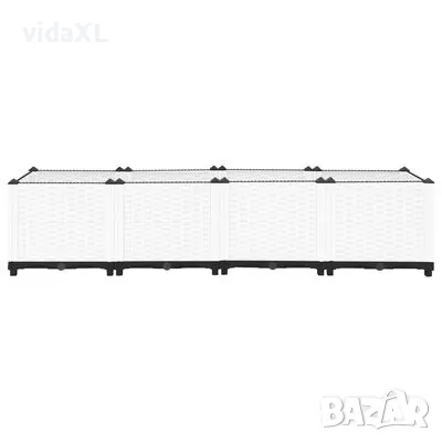 vidaXL Повдигната леха, 160x40x38 см, полипропилен (SKU:153311), снимка 4 - Градински мебели, декорация  - 48429918