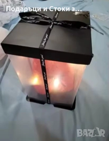 Плюшено мече с LED рози - подарък за Св. Валентин, 8ми март, приятелка, снимка 4 - Други - 53038694