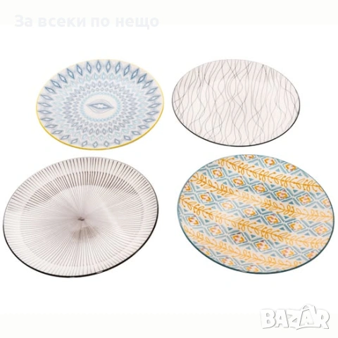 Комплект керамични чинии – микс дизайн, 27 см Код P2233
