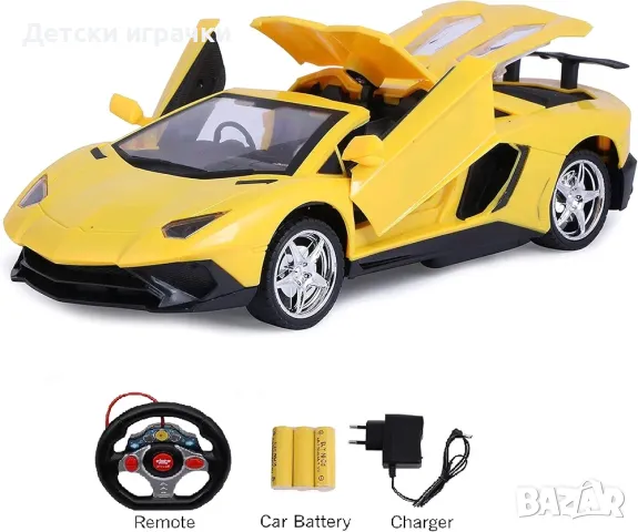 Спортна кола с дистанционно, отварящи се врати и багажник , снимка 2 - Коли, камиони, мотори, писти - 50426453