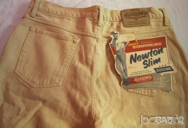 EDWIN нови кремави дънки размер W-36 L-32., снимка 2 - Дънки - 50411673