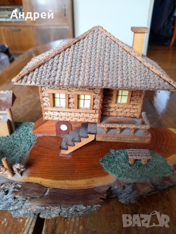 Стара дървена декорация,сувенир #14, снимка 2 - Други ценни предмети - 53622844