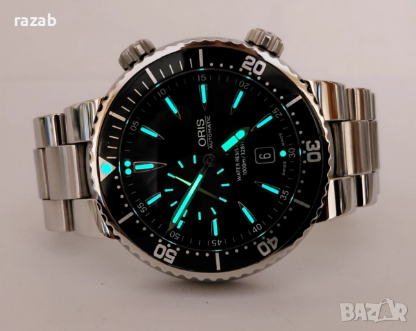 Oris Small Second Automatic Diver-1000m., снимка 13 - Мъжки - 52806523