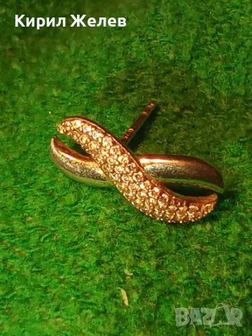 АЖУРНА СКЪПОЦЕННА СРЕБЪРНА ОБЕЦА СИМВОЛ на БЕЗКРАЙНОСТ СРЕБРО 925 с ФАСЕТИРАНИ ЦИРКОНИ 49715, снимка 14 - Обеци - 49510641