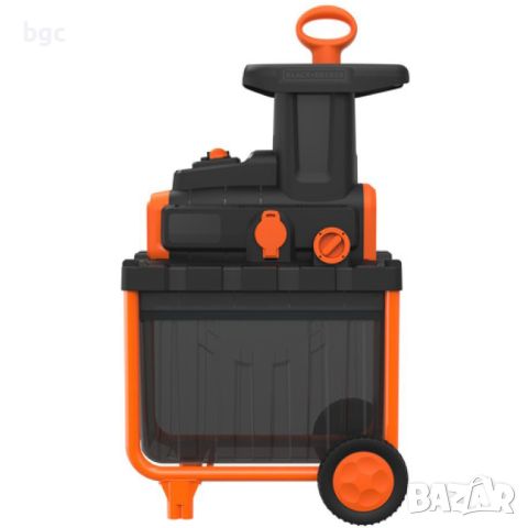 НОВ Електрически шредер за клони Black & Decker BEGAS5800-QS, 2800 W, 230-240 V, Колекторна кошница , снимка 3 - Градинска техника - 45226433