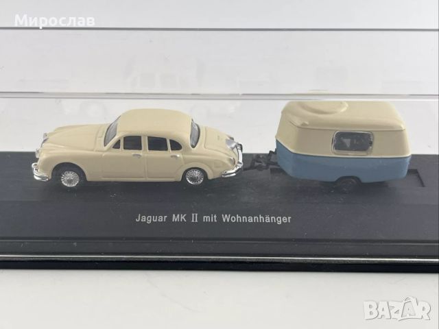 SCHUCO 1:87 H0 JAGUAR КАРАВАНА ИГРАЧКА КОЛИЧКА МОДЕЛ, снимка 1 - Колекции - 45854283