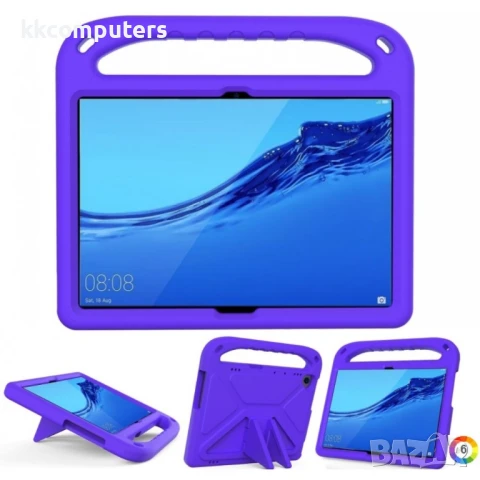 Huawei MediaPad T5 EVA Удароустойчив Калъф с Удобна Дръжка и Стойка + Протектор, снимка 6 - Калъфи, кейсове - 51129624
