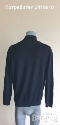 Karl Lagerfeld Merino / Wool / Mens Size M ОРИГИНАЛ! Мъжки Пуловер Поло!, снимка 9 - Пуловери - 52294182