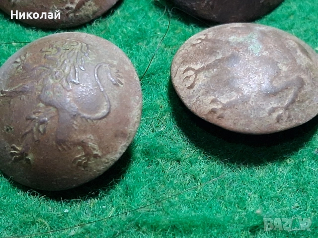 Стари Военни Бронзови Копчета Царство България ПСВ, снимка 8 - Антикварни и старинни предмети - 53946369