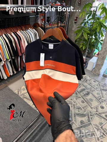 Мъжки памучни тениски emporio armani Burberry Hermes Calvin Klein , снимка 17 - Тениски - 54016051