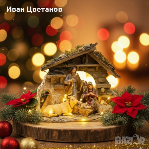 Коледна композиция „Рождество Христово“ – топлина и смисъл в един декор