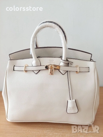 Бяла чанта Hermes Birkin/SG363