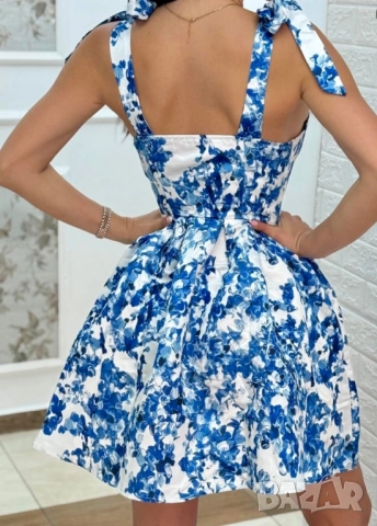 рокля с флорални мотиви , снимка 2 - Рокли - 52022745