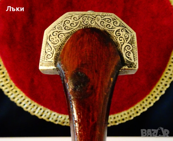 Ханджар,кама с ножница,маркировка на майстора. , снимка 2 - Антикварни и старинни предмети - 51800630