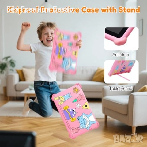 Нов Android таблет за деца с игри стойка защита на очите родителски контрол, снимка 5 - Таблети - 51677389