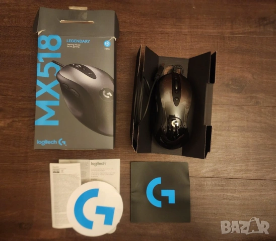 Logitech G MX518 Legendary Геймърска мишка Hero 25K Sensor, 25,600 DPI