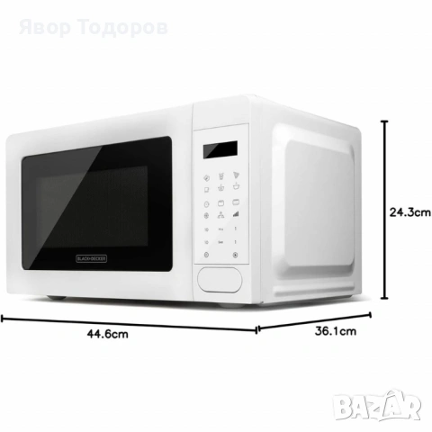 Микровълнова с грил Black+Decker BXMZ701E , снимка 3 - Микровълнови - 53802087