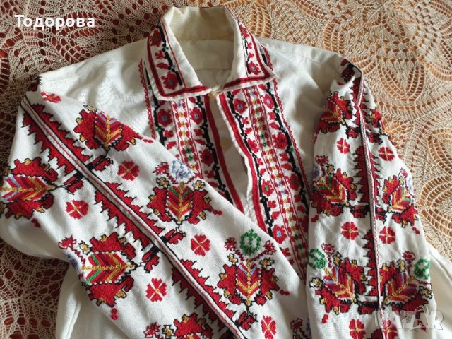 Мъжка  риза от народна носия, снимка 4 - Антикварни и старинни предмети - 45716201