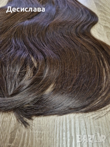 Естествена черна коса - много плътна , снимка 7 - Аксесоари за коса - 51698259