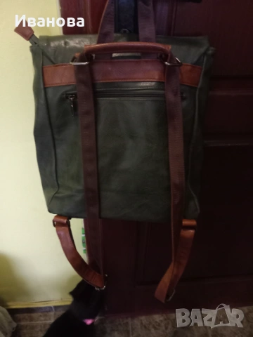 Кожена раница