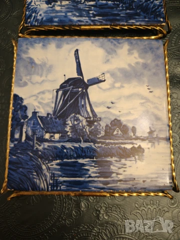 Делфт порцелан и месинг поставки, снимка 2 - Декорация за дома - 50692361