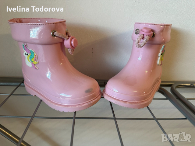 Розови детски гумени ботуши IGOR, снимка 2 - Бебешки боти и ботуши - 44940252