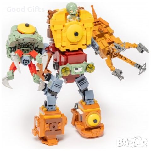 Конструктор Зомбита срещу растения Combining Zombie King Mecha Zombie Big Boss, снимка 4 - Конструктори - 45508664