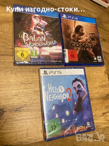 Balan Wonderworld PS4 , Conan Exiles PS4 , Hello Neighbor 2 - PS5