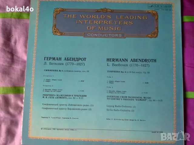 Световно известни диригенти., снимка 4 - Грамофонни плочи - 49689363