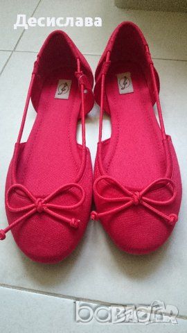 Дамски обувки Stradivarius в червено номер 40, снимка 1 - Дамски ежедневни обувки - 45492739