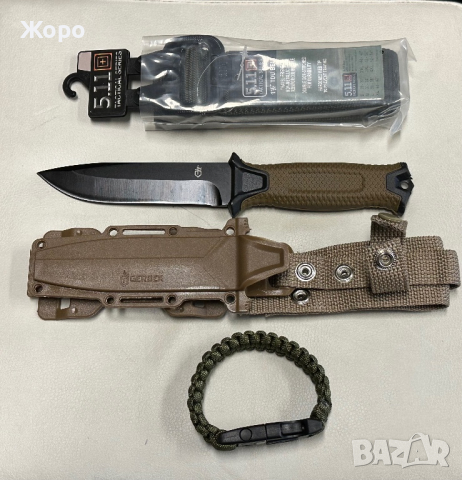 Тактически Нож+Тактически колан+Гривна за Оцеляване, снимка 2 - Ножове - 44986318