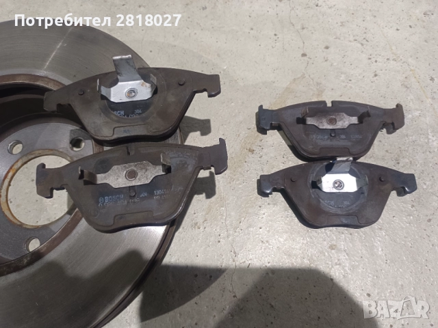 Дискове с накладки бмв 525д 197к.с., снимка 2 - Части - 52157969