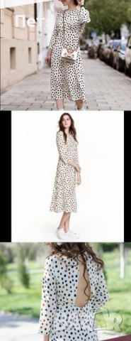 Рокля НМ.Обличана за кръщене.Разкошна, ефирна , с гол гръб, нежна.Размер 42.Цена 50 лв, снимка 2 - Рокли - 50774932