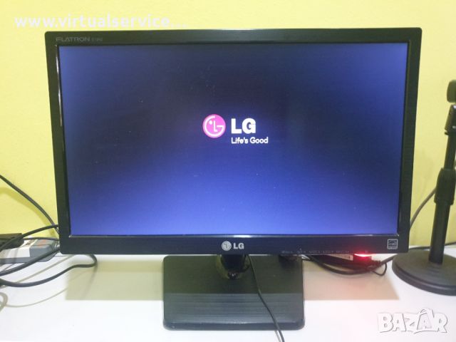 LCD 19" Mонитор LG Flatron 16:9 със забележка  (6м. гаранция)(безплатна доставка), снимка 1 - Монитори - 46320882