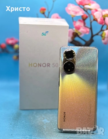 Honor 50, Dual SIM, 256GB, 8GB RAM, 5G, FROST CRYSTAL , снимка 3 - Други - 53732636