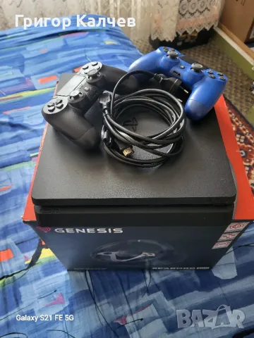 Плейстейшън 4 слим 1 терабайт и волан със педали , снимка 5 - PlayStation конзоли - 50239306