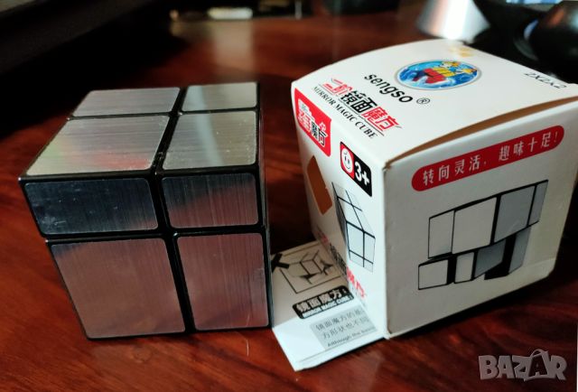 Рубик куб Mirror Cube 2x2x2 / Огледален куб - като нов, снимка 1 - Други игри - 46175657