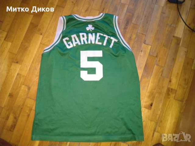 KEVIN GARNET #5 BOSTON CELTICS НБА баскетболна тениска винтидж 90 год.маркова на Champion размер Л, снимка 6 - Футбол - 51554425