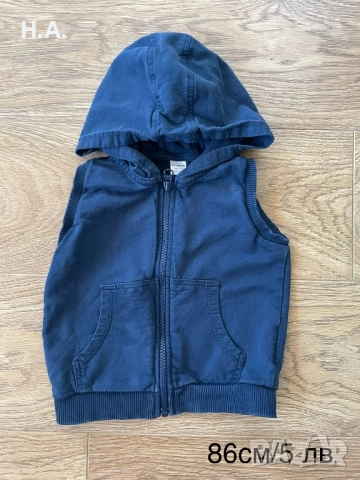 Употребявани дрехи за момче, панталони, блузи, шапки, якета 80,86,92,98, снимка 6 - Комплекти за бебе - 52025425