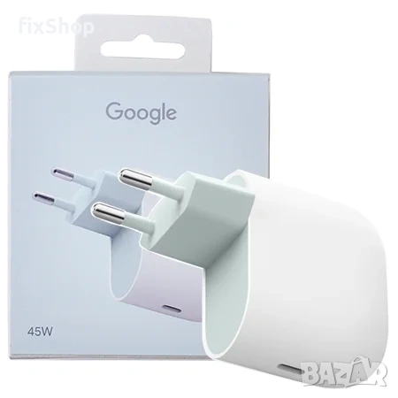 🔌⚡ Google 45W USB‑C Power Charger (GA05732) – Оригинално зарядно (без кабел)