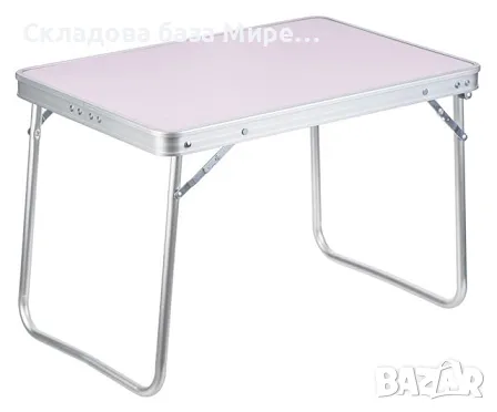 Сгъваема маса, Алуминиева, Дръжка за носене, 80x60x70смръжка за носене, снимка 1