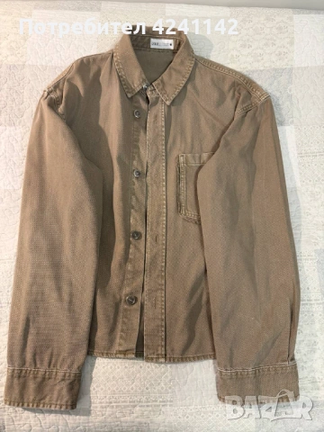 Риза свободна кройка с джоб и копчета ZARA / M