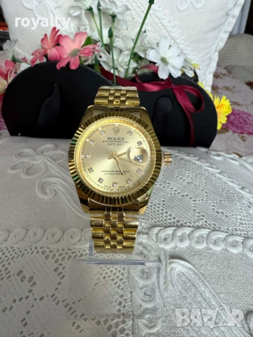 Rolex Нов Мъжки Часовник с Кварцов Механизъм Ролекс 