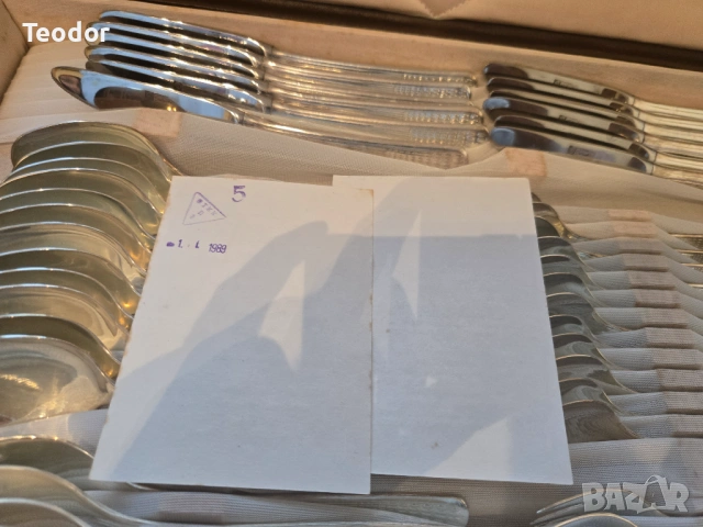 Пълен комплект прибори Перла, снимка 5 - Сервизи - 53696005